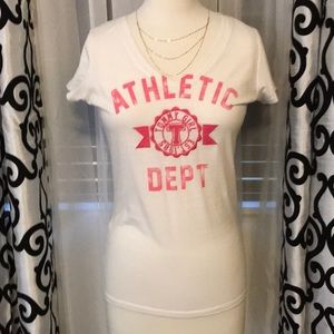 TRENDY Casual Fitted V Neck Tee Top L